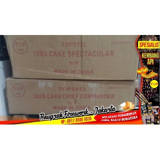 Kembang Api Cake TOP Spectacular 168s 1,2" [Fan Shape]